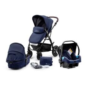 Bộ xe đẩy Kinderkraft MOOV3IN1 - Màu xanh