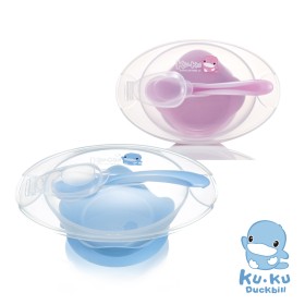 BỘ CHÉN ĂN CÓ ĐẾ DÍNH- THÌA KUKU KU5395