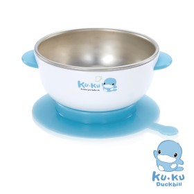 CHÉN ĂN  INOX CÓ ĐẾ DÍNH KUKU KU5464