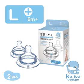 TY THAY BÌNH SỮA CỔ RỘNG DÒNG CHẢY CHỮ THẬP SIZE L KUKU KU5257 (VỈ 2 CÁI)