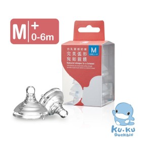 TY THAY BÌNH SỮA CỔ RỘNG SILICONE SIÊU MỀM DÒNG CHẢY CHỮ THẬP KUKU KU5290 - SIZE M