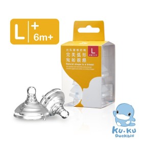 TY THAY BÌNH SỮA CỔ RỘNG SILICONE SIÊU MỀM DÒNG CHẢY CHỮ THẬP KUKU KU5291 - SIZE L