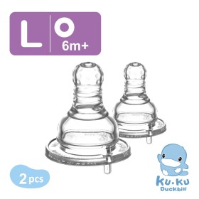 TY THAY SIÊU MỀM BÌNH SỮA CỔ NHỎ SIZE L KUKU KU5272A (VỈ 2 CÁI)