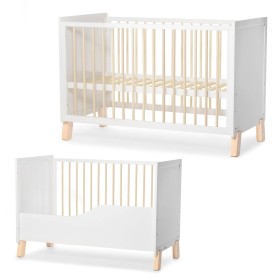 Giường cũi/Nôi đa năng 2in1 Kinderkraft NICO - Màu trắng (Không có phụ kiện nệm)